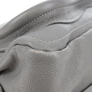 Chloe Paraty Hand Bag Leather 2way Gray Gold Auth am13163V-19