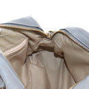 Chloe Paraty Hand Bag Leather 2way Gray Gold Auth am13163V-25