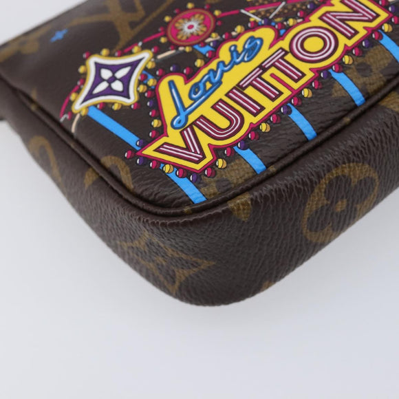 LOUIS VUITTON Monogram Vivienne Mini Pochette Accessoires M69752 Auth am13169SAM