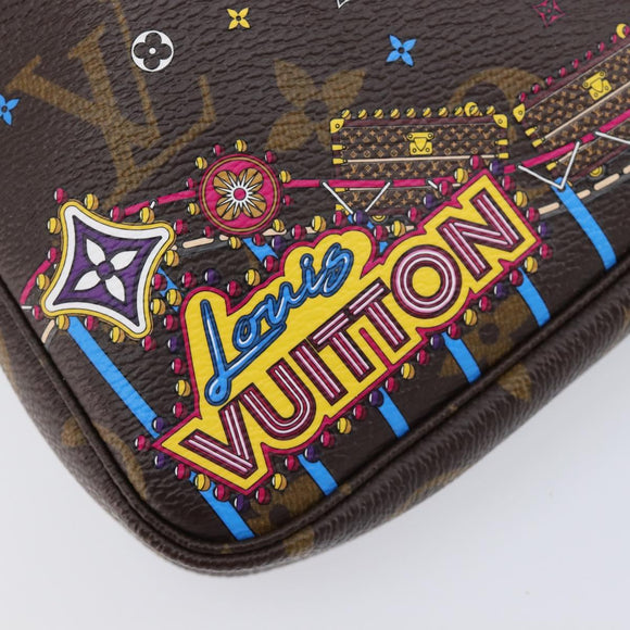LOUIS VUITTON Monogram Vivienne Mini Pochette Accessoires M69752 Auth am13169SAM