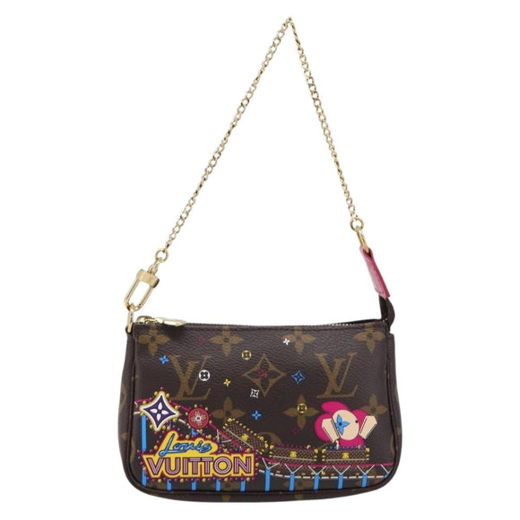 LOUIS VUITTON Monogram Vivienne Mini Pochette Accessoires M69752 Auth am13169SAM