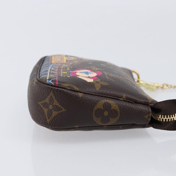 LOUIS VUITTON Monogram Vivienne Mini Pochette Accessoires M69752 Auth am13169SAM