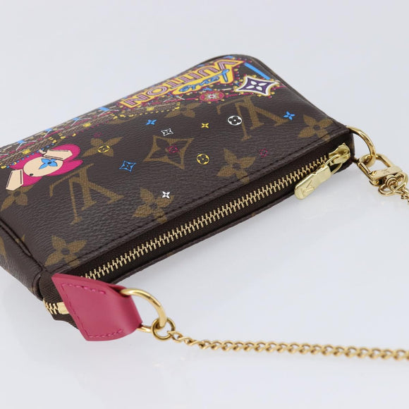 LOUIS VUITTON Monogram Vivienne Mini Pochette Accessoires M69752 Auth am13169SAM