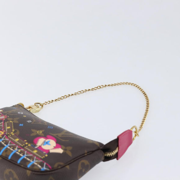 LOUIS VUITTON Monogram Vivienne Mini Pochette Accessoires M69752 Auth am13169SAM