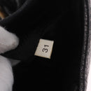 PRADA Shoulder Bag Leather Nylon Black Gold Auth am13170V-25