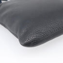 Saint Laurent YSL logo Shoulder Bag Leather Black Gold Auth am13172V-13