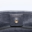 Saint Laurent YSL logo Shoulder Bag Leather Black Gold Auth am13172V-15