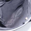 Saint Laurent YSL logo Shoulder Bag Leather Black Gold Auth am13172V-16