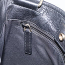 Saint Laurent YSL logo Shoulder Bag Leather Black Gold Auth am13172V-19