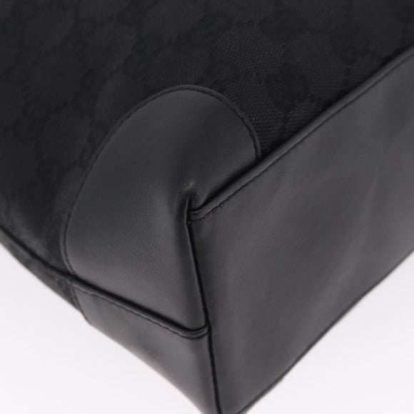 GUCCI GG Canvas Tote Bag Black Silver 33890 Auth am13174V