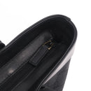 GUCCI GG Canvas Tote Bag Black Silver 33890 Auth am13174V-14
