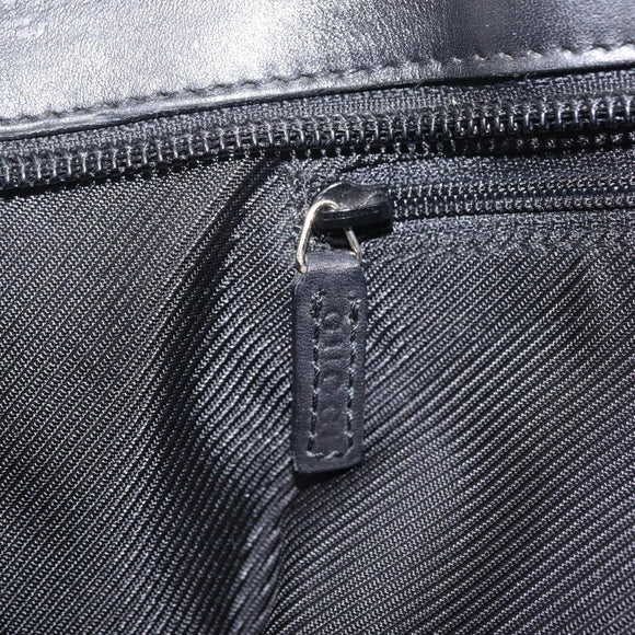 GUCCI GG Canvas Tote Bag Black Silver 33890 Auth am13174V