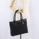 GUCCI GG Canvas Tote Bag Black Silver 33890 Auth am13174V-22
