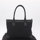 GUCCI GG Canvas Tote Bag Black Silver 33890 Auth am13174V-23