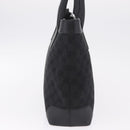 GUCCI GG Canvas Tote Bag Black Silver 33890 Auth am13174V-5