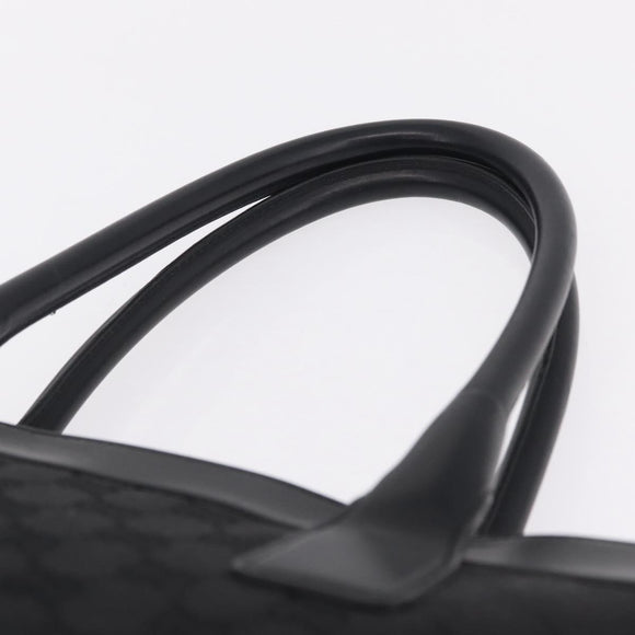 GUCCI GG Canvas Tote Bag Black Silver 33890 Auth am13174V
