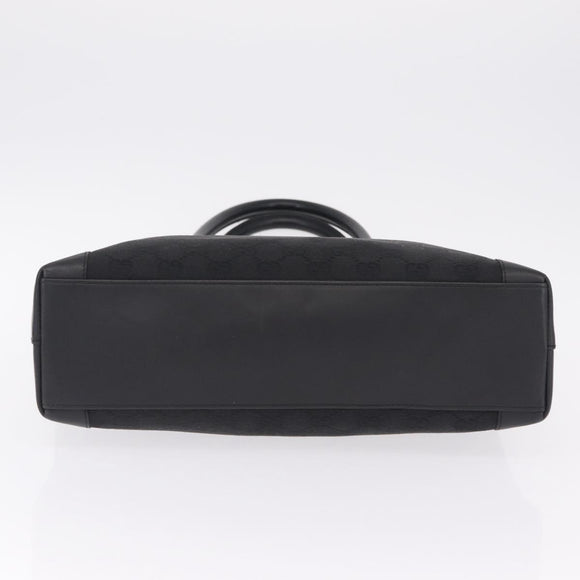 GUCCI GG Canvas Tote Bag Black Silver 33890 Auth am13174V