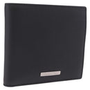 Christian Dior Bifold Wallet Leather Black Silver Auth am13180V-1