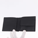 Christian Dior Bifold Wallet Leather Black Silver Auth am13180V-12