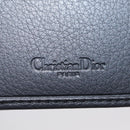 Christian Dior Bifold Wallet Leather Black Silver Auth am13180V-13