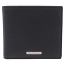 Christian Dior Bifold Wallet Leather Black Silver Auth am13180V-2