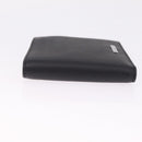 Christian Dior Bifold Wallet Leather Black Silver Auth am13180V-5