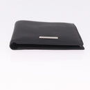 Christian Dior Bifold Wallet Leather Black Silver Auth am13180V-7
