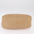 PRADA Shoulder Bag Leather Beige Silver Auth am13182V-11