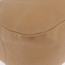 PRADA Shoulder Bag Leather Beige Silver Auth am13182V-12