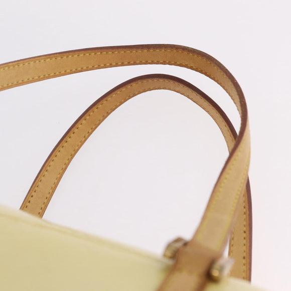 LOUIS VUITTON Monogram Vernis Bedford Hand Bag Beige M91006 LV Auth am13184A
