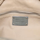 PRADA Mini Boston Bag Boston Bag Leather Khaki Silver Auth am13191V-17