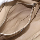 PRADA Mini Boston Bag Boston Bag Leather Khaki Silver Auth am13191V-22
