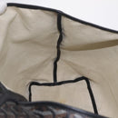 Goyard Herringbone Saint Louis PM Tote Bag PVC Black Silver Auth am13193A-18