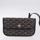 Goyard Herringbone Saint Louis PM Tote Bag PVC Black Silver Auth am13193A-19