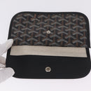 Goyard Herringbone Saint Louis PM Tote Bag PVC Black Silver Auth am13193A-21