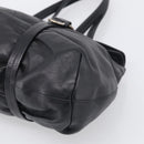 PRADA Shoulder Bag Leather Black Silver Auth am13197V-10