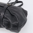 PRADA Shoulder Bag Leather Black Silver Auth am13197V-12
