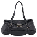 PRADA Shoulder Bag Leather Black Silver Auth am13197V-2