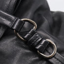 PRADA Shoulder Bag Leather Black Silver Auth am13197V-22