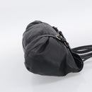 PRADA Shoulder Bag Leather Black Silver Auth am13197V-5