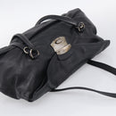 PRADA Shoulder Bag Leather Black Silver Auth am13197V-6