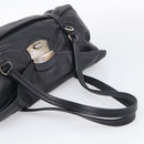 PRADA Shoulder Bag Leather Black Silver Auth am13197V-7
