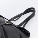 PRADA Shoulder Bag Leather Black Silver Auth am13197V-8