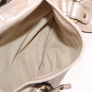 Chloe Paddington Hand Bag Leather Beige Gold Silver Auth am13198V-25