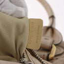 Chloe Paddington Hand Bag Leather Beige Gold Silver Auth am13198V-28