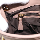 Miu Miu Matelasse Hand Bag Leather 2way Pink Gold Auth am13204V-27
