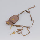 Miu Miu Matelasse Hand Bag Leather 2way Pink Gold Auth am13204V-31