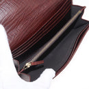 FENDI Zucchino Canvas Long Wallet Brown Gold Auth am13205V-17