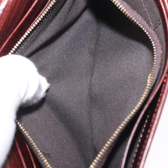 FENDI Zucchino Canvas Long Wallet Brown Gold Auth am13205V