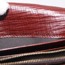 FENDI Zucchino Canvas Long Wallet Brown Gold Auth am13205V-24